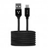 Cable Vorago USB a USB-C Negro 1 Metro - CAB-123-BK